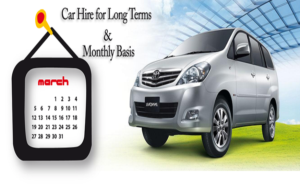 car rental and taking a car on rent for month?