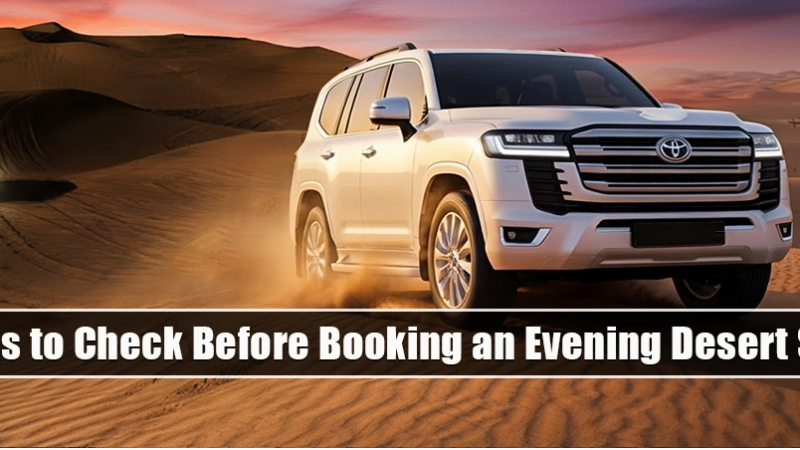 Evening desert safari in Dubai